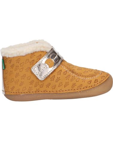 Zapatos de Niña KICKERS 909730-10 SO SCHUSS 72 JAUNE OR FANTAI