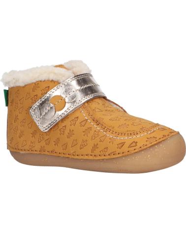 Zapatos de Niña KICKERS 909730-10 SO SCHUSS 72 JAUNE OR FANTAI