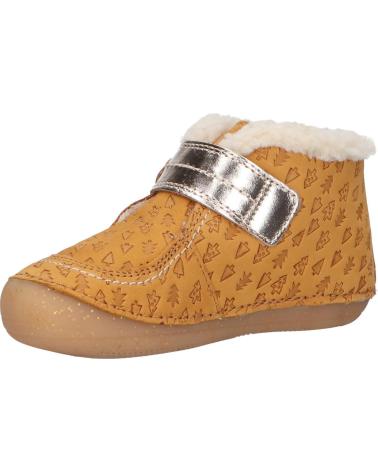 Zapatos de Niña KICKERS 909730-10 SO SCHUSS 72 JAUNE OR FANTAI