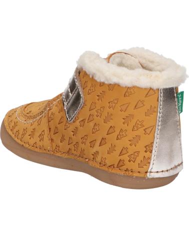 Zapatos de Niña KICKERS 909730-10 SO SCHUSS 72 JAUNE OR FANTAI