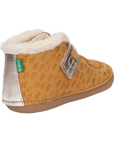 Zapatos de Niña KICKERS 909730-10 SO SCHUSS 72 JAUNE OR FANTAI