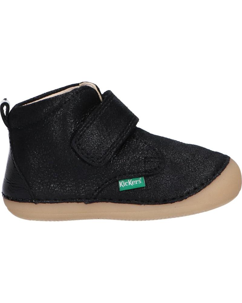 girl and boy Mid boots KICKERS 915395-10 SABIO 81 NOIR BRILLANT