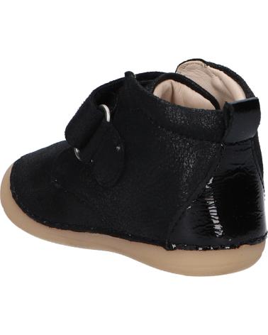 girl and boy Mid boots KICKERS 915395-10 SABIO 81 NOIR BRILLANT