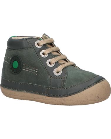 Scarpe per Bambina e Bambino KICKERS 928062-10 SONISTREET GOAT SUED 20 KAKI