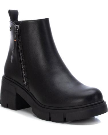REFRESH BOTTINES 171054 NOIRES À TALON ET SEMELLE CRANTÉE NEGRO
