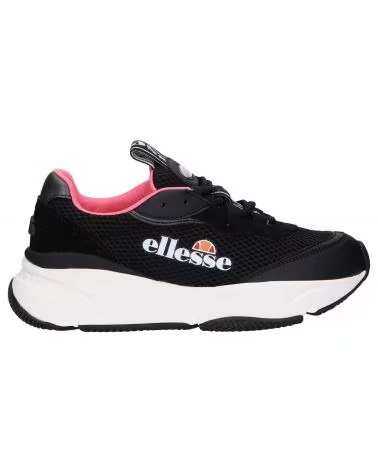 ELLESSE 613614 MASSELLO TEXT SNEAKER SCHWARZ UND NEONROSA BLK-FLURO PNK-WHT