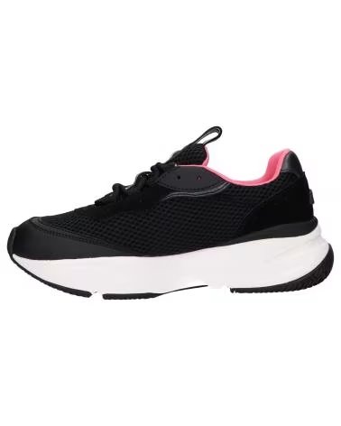 ELLESSE 613614 MASSELLO TEXT SNEAKER SCHWARZ UND NEONROSA BLK-FLURO PNK-WHT