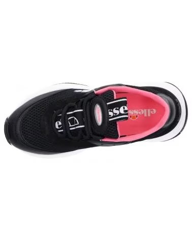 ELLESSE 613614 MASSELLO TEXT SNEAKER SCHWARZ UND NEONROSA BLK-FLURO PNK-WHT