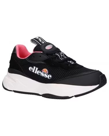 ELLESSE 613614 MASSELLO TEXT SNEAKER SCHWARZ UND NEONROSA BLK-FLURO PNK-WHT