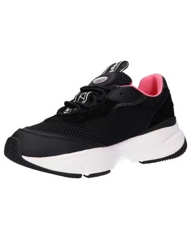 ELLESSE 613614 MASSELLO TEXT SNEAKER SCHWARZ UND NEONROSA BLK-FLURO PNK-WHT