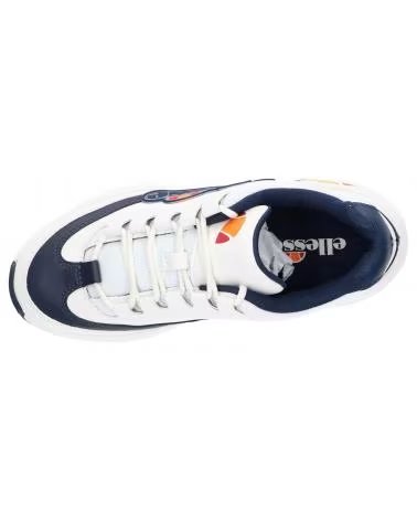 SPORTSCHUHE ELLESSE 613647 SPARTA LTHR AF WEISS UND DUNKELBLAU WHT-DK BLU