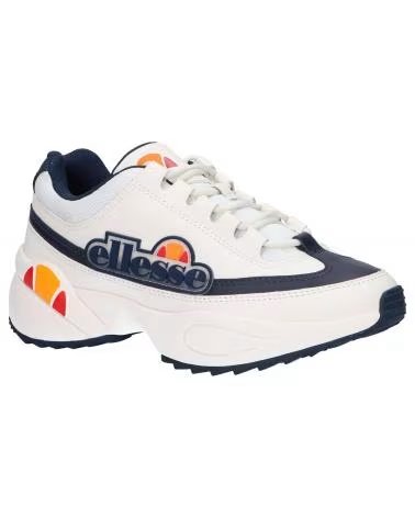 SPORTSCHUHE ELLESSE 613647 SPARTA LTHR AF WEISS UND DUNKELBLAU WHT-DK BLU