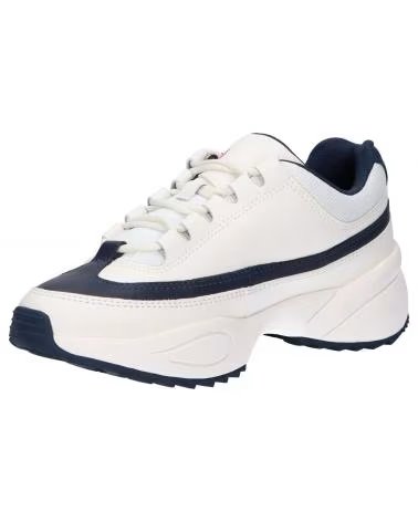 SPORTSCHUHE ELLESSE 613647 SPARTA LTHR AF WEISS UND DUNKELBLAU WHT-DK BLU