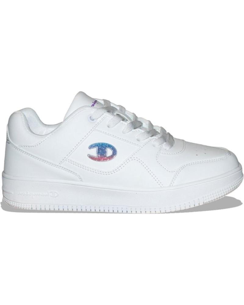 Sportivo per Bambina e Bambino CHAMPION S32492-WW002 LOW CUT SHOE REBOUND LOW G GS WHT