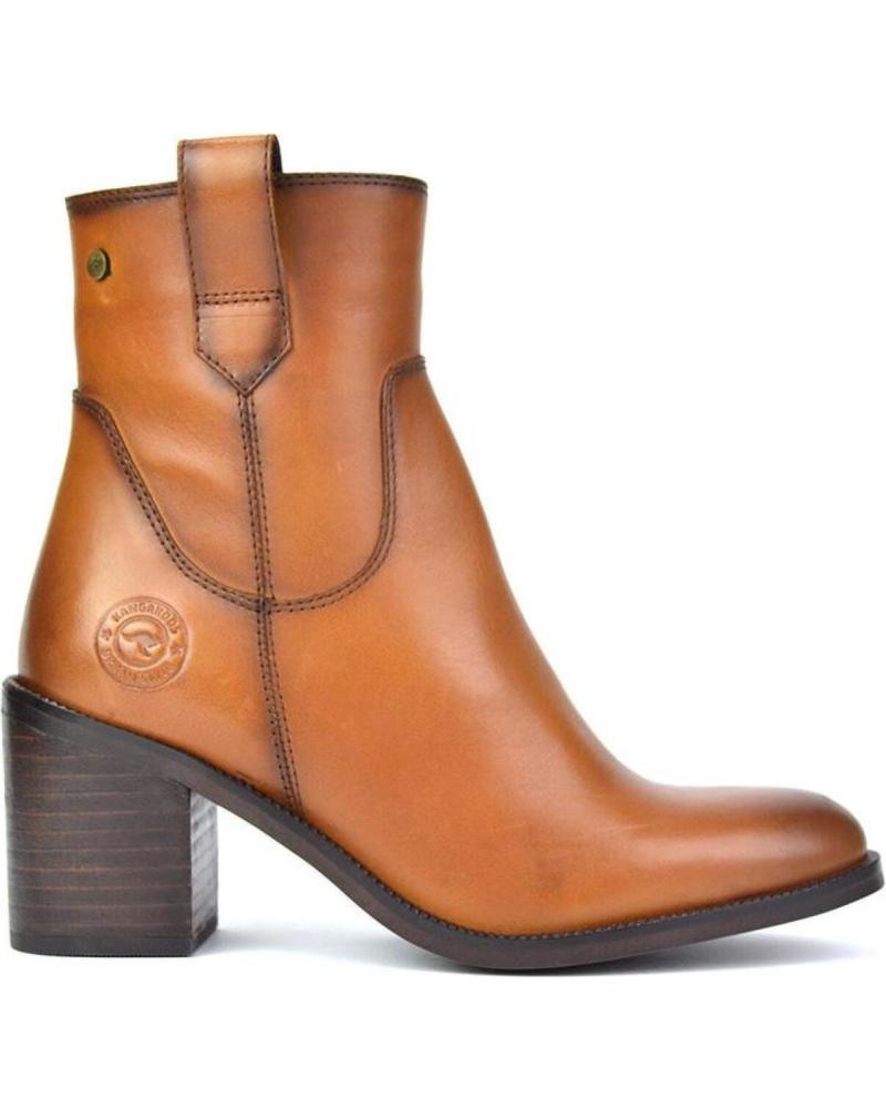 Botins de Mulher kangaroos BOTIN SENORA PIEL CAMELPIEL CAMEL