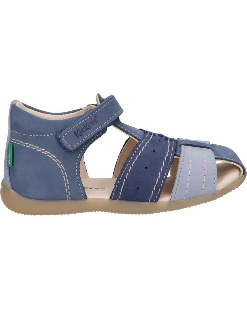 Sandali per Bambino KICKERS 785420-10 BIGBAZAR-2 53 BLEU TRICOLORE