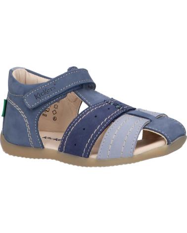 Sandali per Bambino KICKERS 785420-10 BIGBAZAR-2 53 BLEU TRICOLORE