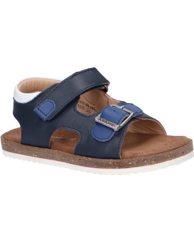 Sandali per Donna e Bambina e Bambino KICKERS 694917-30 FUNKYO 102 MARINE BLEU BLANC