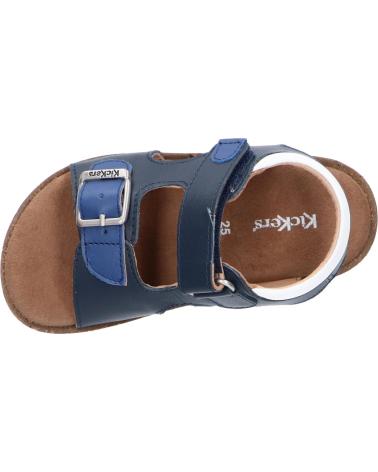 Sandali per Donna e Bambina e Bambino KICKERS 694917-30 FUNKYO 102 MARINE BLEU BLANC