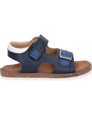 Sandali per Donna e Bambina e Bambino KICKERS 694917-30 FUNKYO 102 MARINE BLEU BLANC