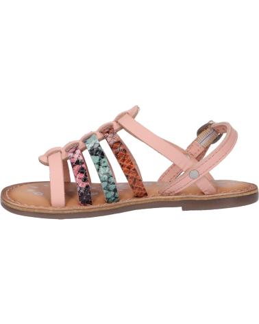Sandales pour Femme et Fille KICKERS 695575-30 DIXON 13 ROSE REPTILE TRICOLORE