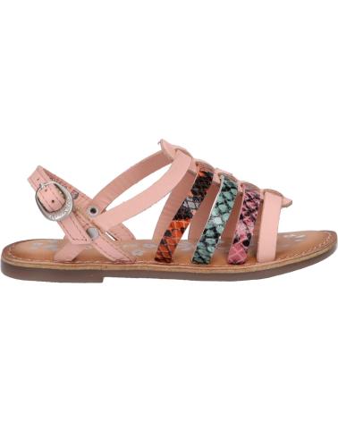 Sandales pour Femme et Fille KICKERS 695575-30 DIXON 13 ROSE REPTILE TRICOLORE