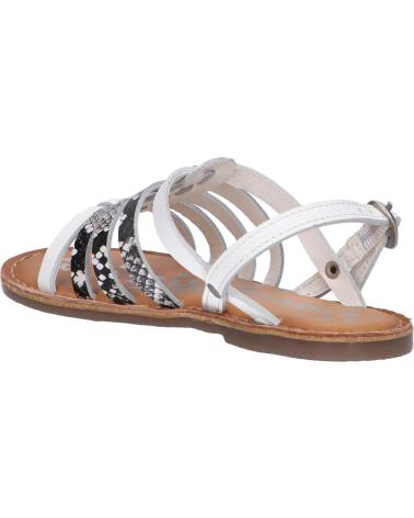 Sandali per Donna e Bambina KICKERS 695575-30 DIXON 33 BLANC NOIR REPTILE