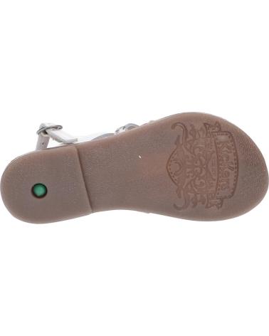 Sandali per Donna e Bambina KICKERS 695575-30 DIXON 33 BLANC NOIR REPTILE