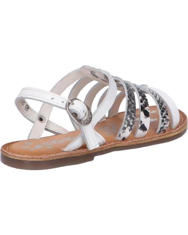 Sandali per Donna e Bambina KICKERS 695575-30 DIXON 33 BLANC NOIR REPTILE