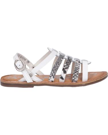 Sandali per Donna e Bambina KICKERS 695575-30 DIXON 33 BLANC NOIR REPTILE