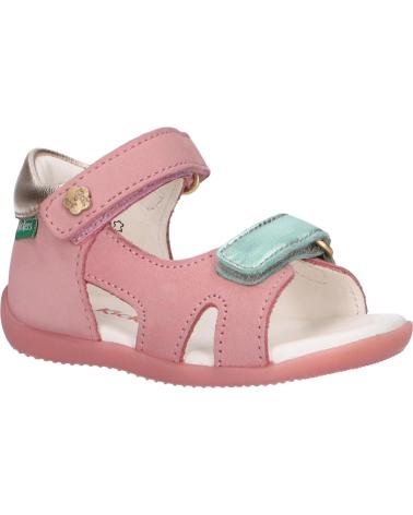Sandales pour Fille KICKERS 696358-10 BINSIA-2 133 ROSE OR BLEU