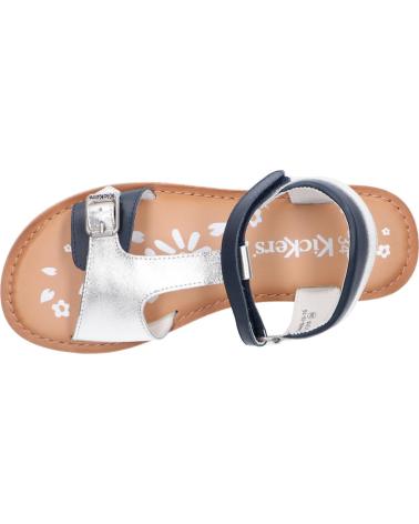 Sandalen für Mädchen KICKERS 784455-10 DIAZZ 16 ARGENT MARINE