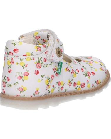 Zapatos de Niña KICKERS 785067-10 NONOCCHI 32 BLANC MULTICO FLEURI