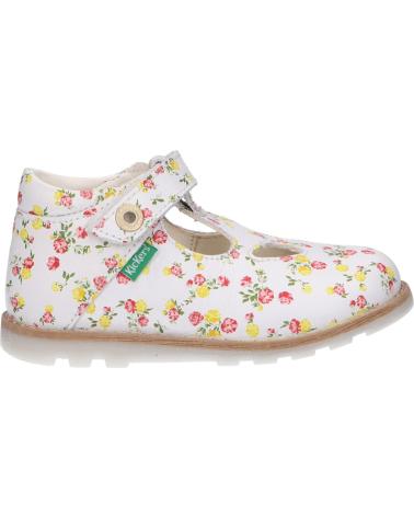 Zapatos de Niña KICKERS 785067-10 NONOCCHI 32 BLANC MULTICO FLEURI