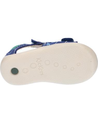 Sandali per Bambino KICKERS 785404-10 BOPING-2 51 BLEU VERT GALACTIC