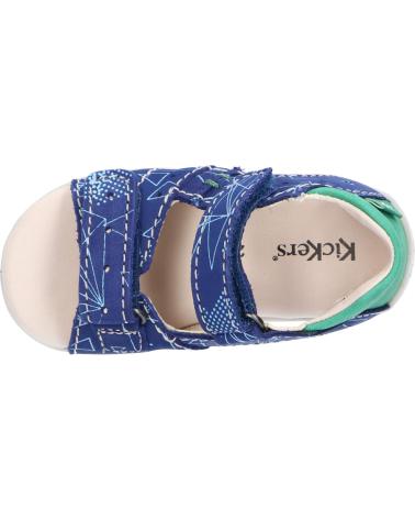 Sandali per Bambino KICKERS 785404-10 BOPING-2 51 BLEU VERT GALACTIC