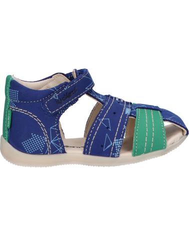 Sandali per Bambino KICKERS 786421-10 BIGBAZAR-2 51 BLEU VERT GALACTIC