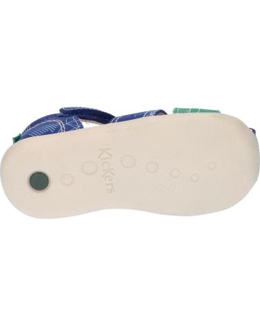 Sandali per Bambino KICKERS 786421-10 BIGBAZAR-2 51 BLEU VERT GALACTIC