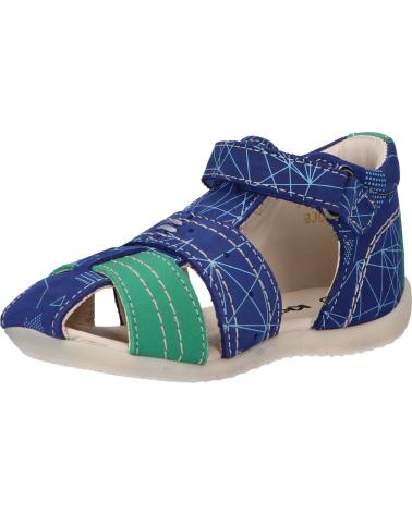 Sandali per Bambino KICKERS 786421-10 BIGBAZAR-2 51 BLEU VERT GALACTIC