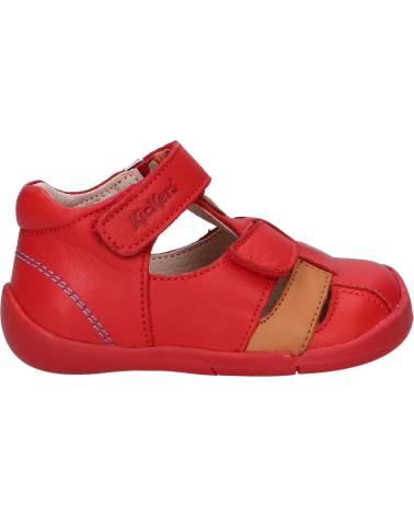 Sandali per Bambina e Bambino KICKERS 858390-10 WASABOU 41 ROUGE CAMEL