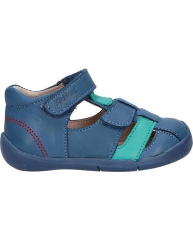 Sandalias de Niña y Niño KICKERS 858390-10 WASABOU 51 BLEU VERT
