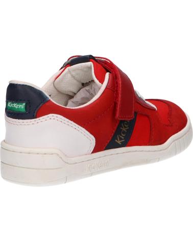 Scarpe sport per Bambina e Bambino KICKERS 858480-30 WINTUP 43 ROUGE BLANC MARINE
