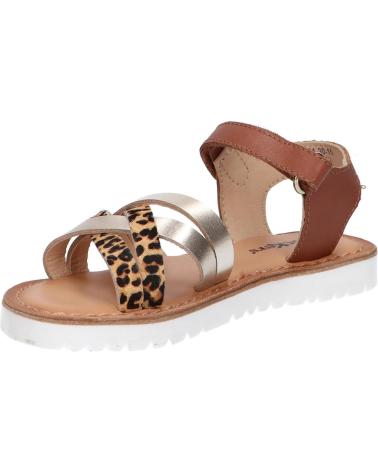 Sandalen für Damen und Mädchen KICKERS 858651-30 BETTERNEW 15 OR LEOPARD