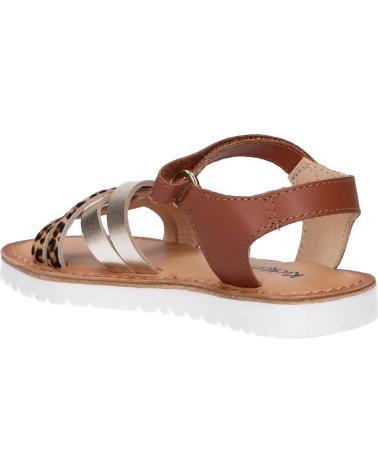 Sandalen für Damen und Mädchen KICKERS 858651-30 BETTERNEW 15 OR LEOPARD