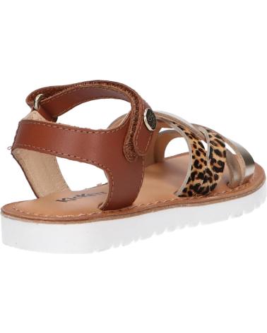 Sandalen für Damen und Mädchen KICKERS 858651-30 BETTERNEW 15 OR LEOPARD