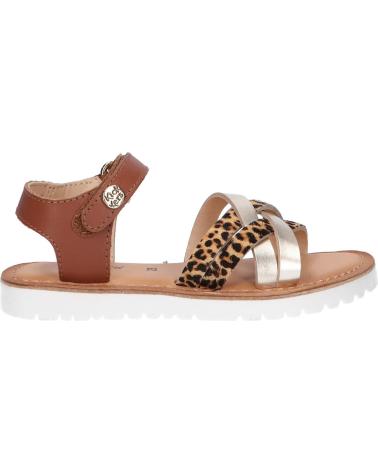 Sandalen für Damen und Mädchen KICKERS 858651-30 BETTERNEW 15 OR LEOPARD