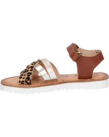 Sandalen für Damen und Mädchen KICKERS 858651-30 BETTERNEW 15 OR LEOPARD