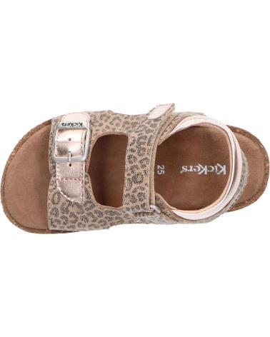 Sandalen für Damen und Mädchen KICKERS 861001-30 FUNKYO 113 BEIGE LEOPARD