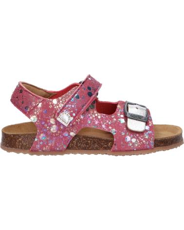 Sandales pour Femme et Fille KICKERS 869511-30 FUXIO 131 ROSE ARGENT IMPRIME