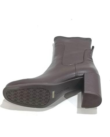 Botines de Mujer UNISA BOTIN DE PIEL Y LICRA CON TACON Y SUELA DE GOMA WENGUE